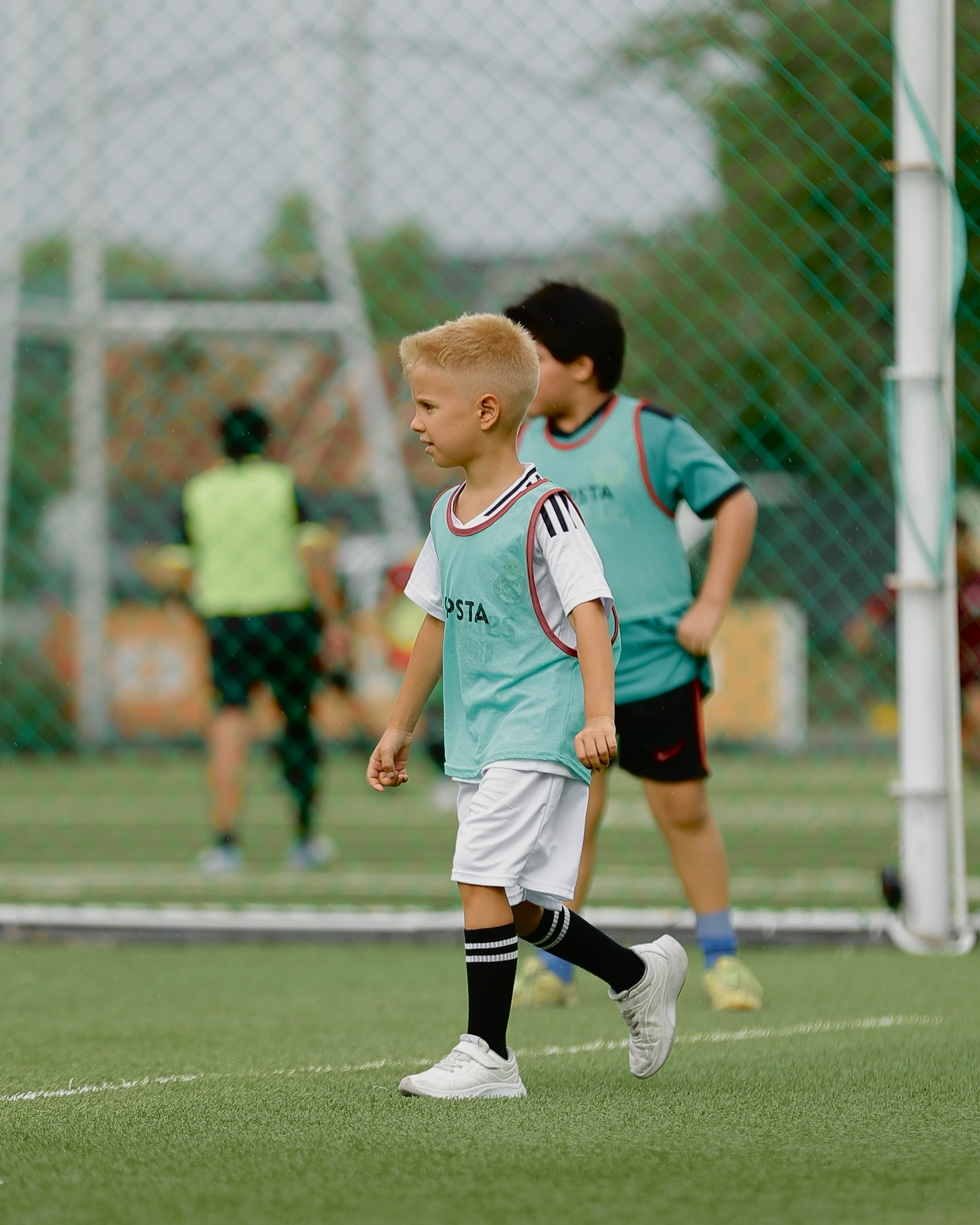 Young UNITY Football Bali player during training
